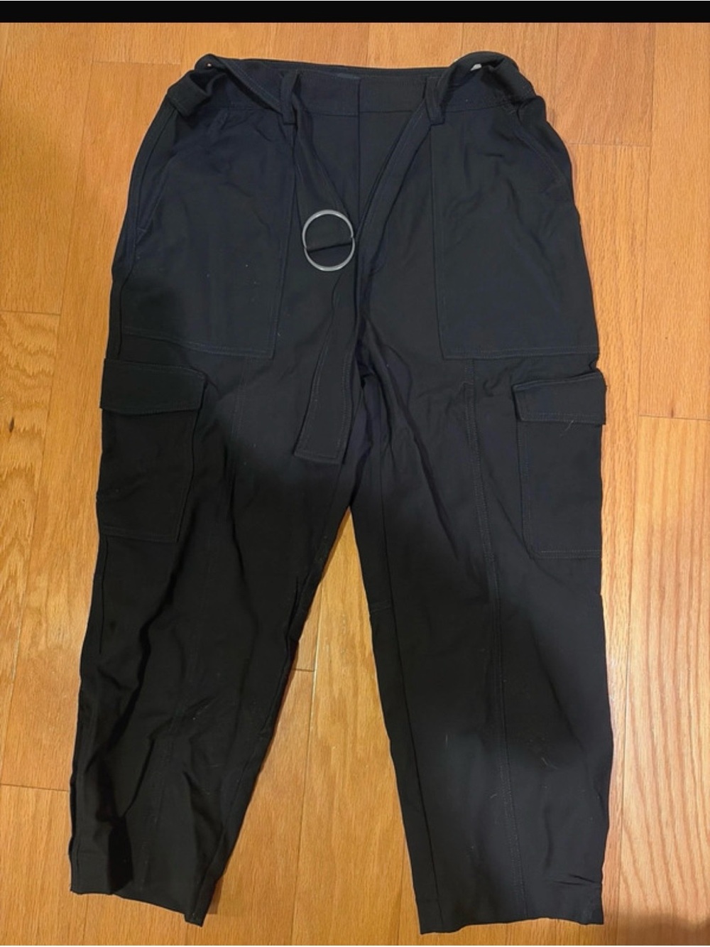 Banana Republic Black Cargo Pants with D-Ring Detail NWOT